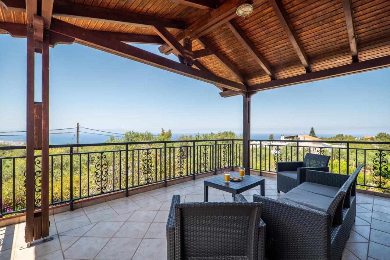 Silva, Garden & Sea View, 3 Bedroom -10 Min Drive From Center Villaer Khania